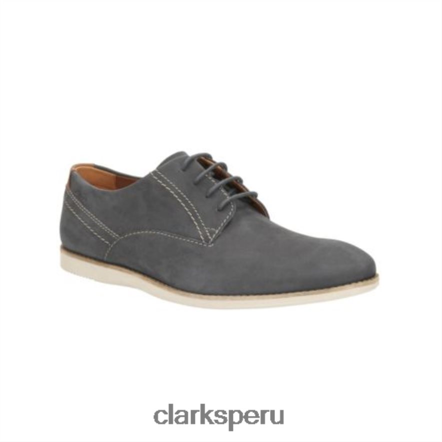 franson liso clarks nubuck azul hombres Clarks 40N4LX4447 nubuck azul