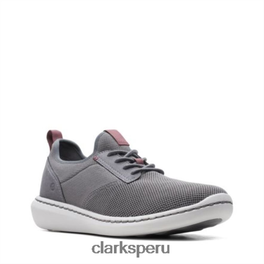 gris textil clarks step urban low hombres Clarks 40N4LX4467 textil gris