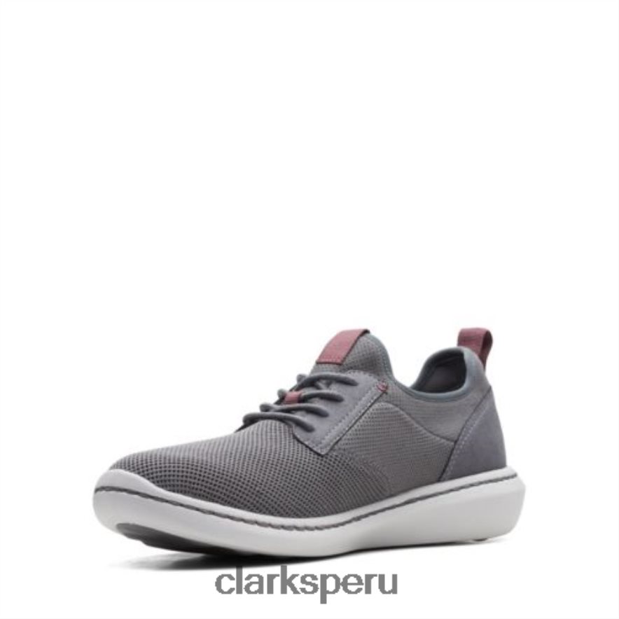 gris textil clarks step urban low hombres Clarks 40N4LX4467 textil gris