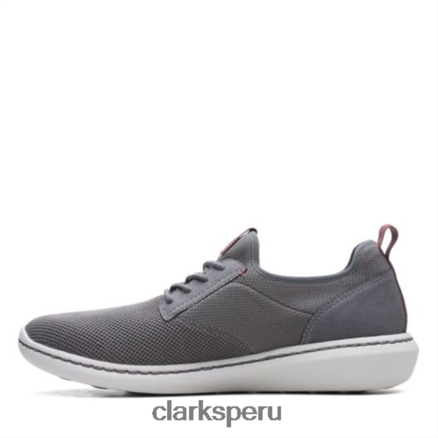 gris textil clarks step urban low hombres Clarks 40N4LX4467 textil gris