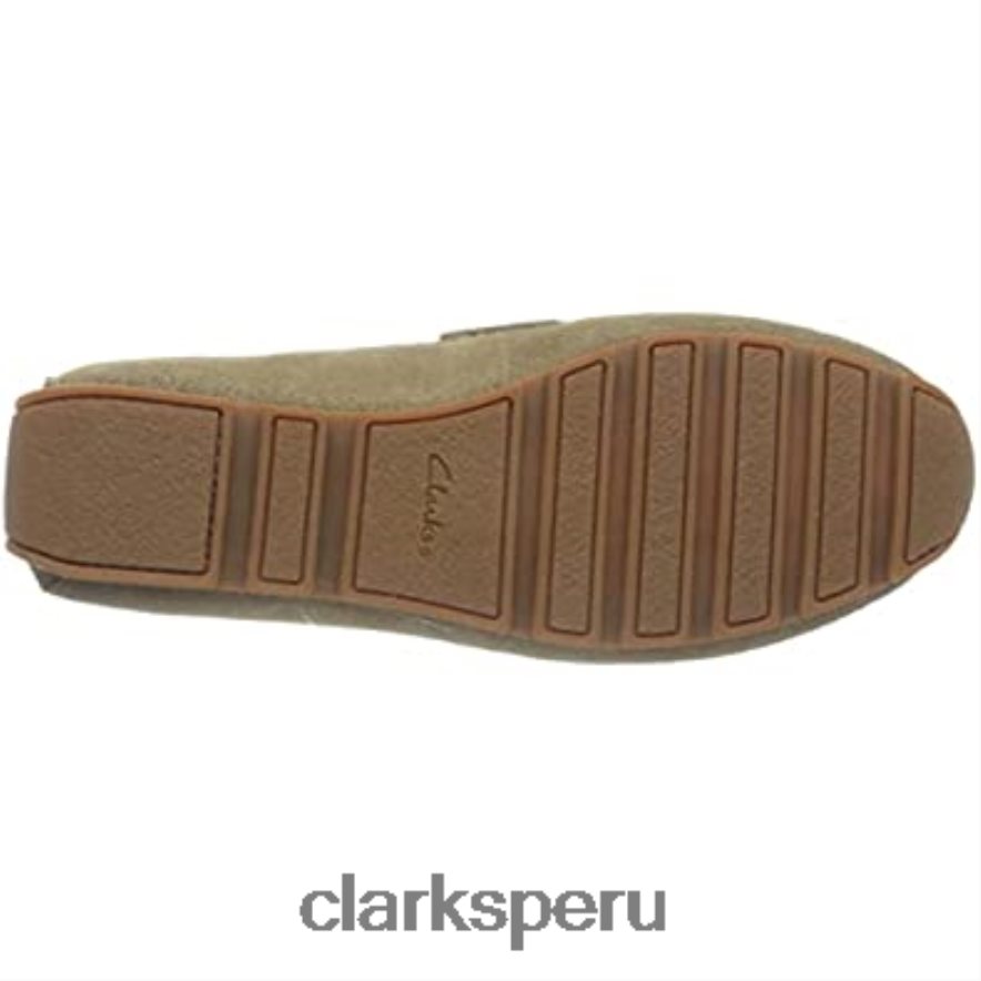 mocasín clarks oswick bar de ante color arena oscuro para hombre hombres Clarks 40N4LX1324 gamuza arena oscura