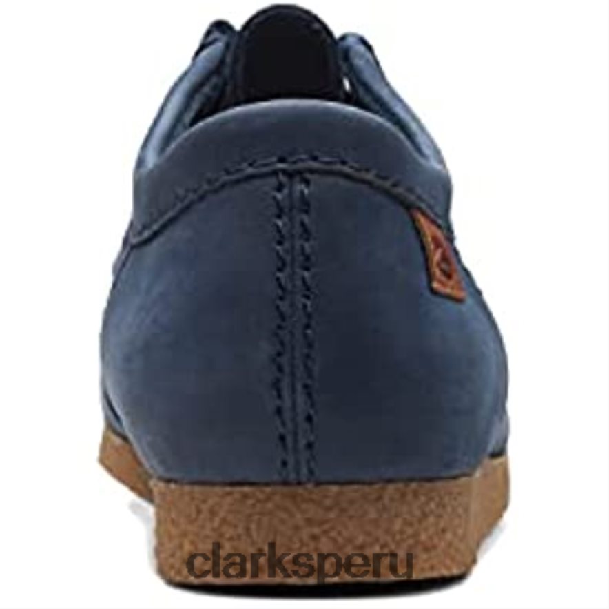 mocasín clarks shacre ii run para hombre nubuck azul marino hombres Clarks 40N4LX1877 nubuck azul marino