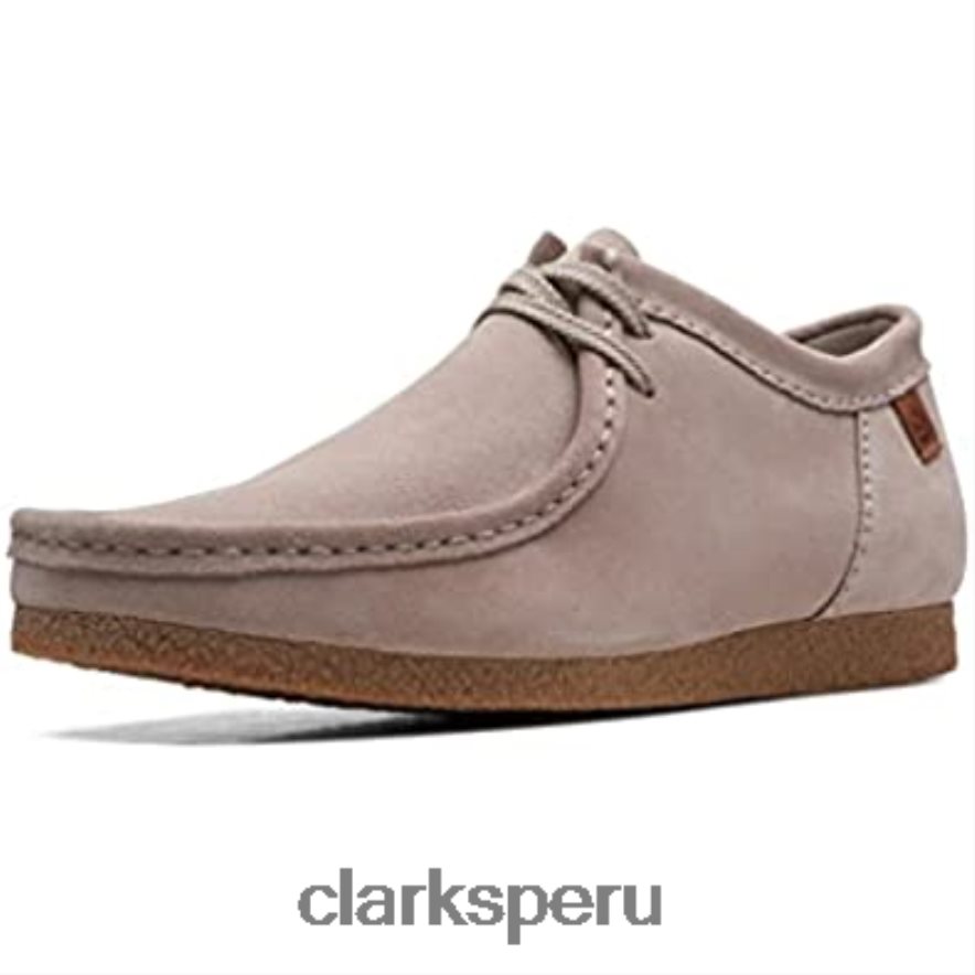 mocasín shacre ii run para hombre clarks de gamuza color piedra hombres Clarks 40N4LX2454 gamuza piedra