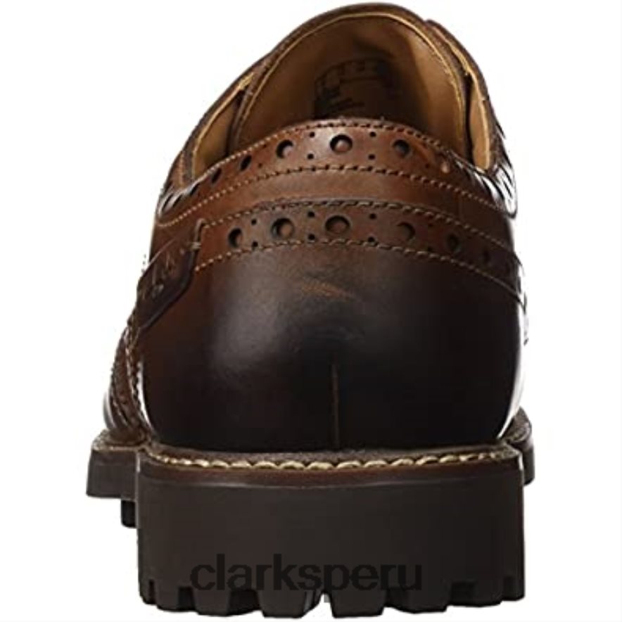 montacute ala brogue para hombre marrón tostado oscuro lea clarks hombres Clarks 40N4LX2334 marrón oscuro bronceado lea