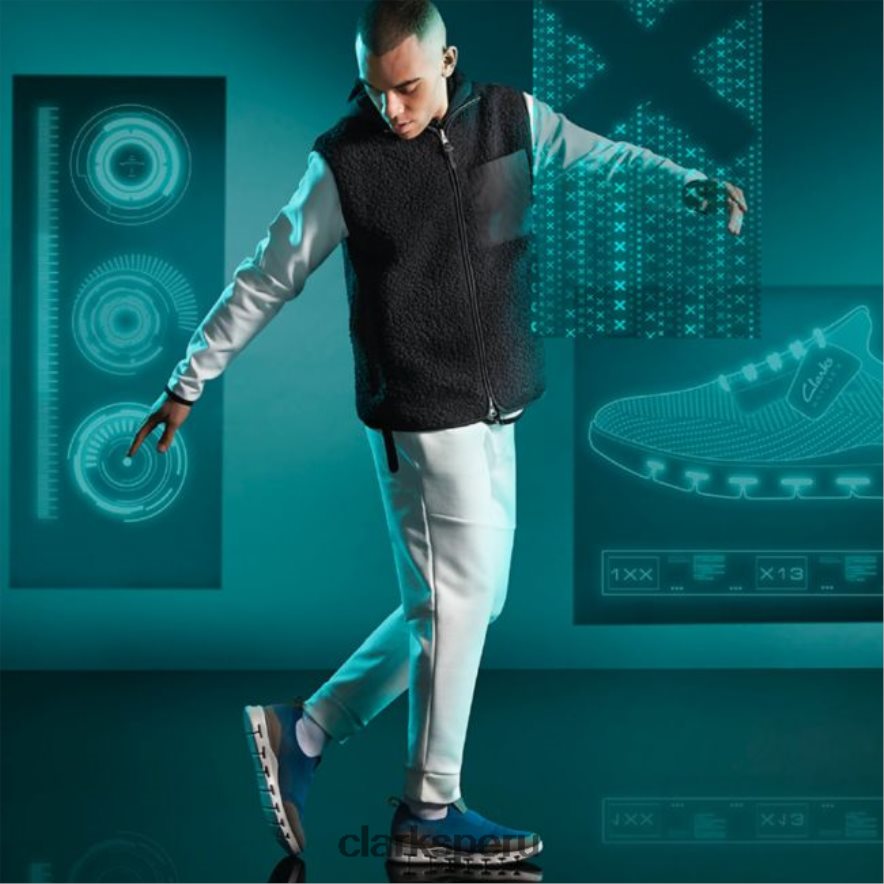 naturaleza x facilidad verde azulado clarks verde azulado hombres Clarks 40N4LX6669 verde azulado