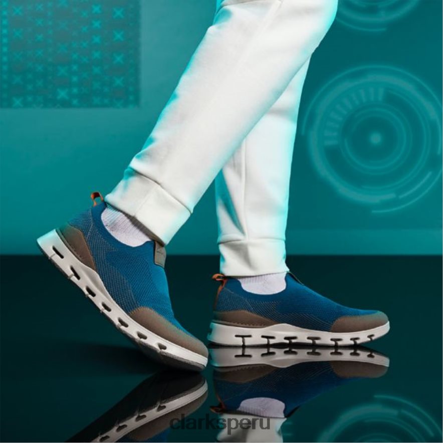 naturaleza x facilidad verde azulado clarks verde azulado hombres Clarks 40N4LX6669 verde azulado