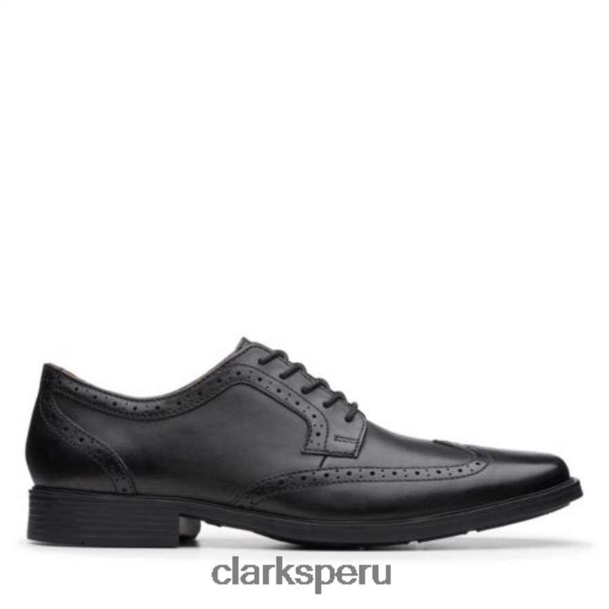 tilden ala clarks cuero negro hombres Clarks 40N4LX4455 cuero negro