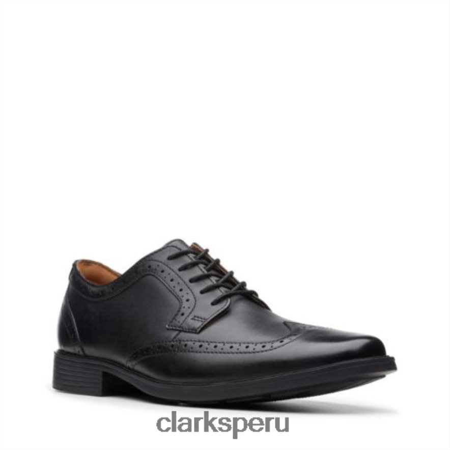 tilden ala clarks cuero negro hombres Clarks 40N4LX4455 cuero negro