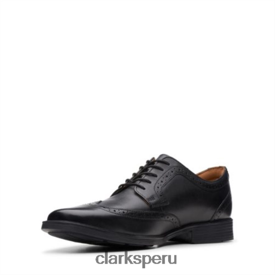 tilden ala clarks cuero negro hombres Clarks 40N4LX4455 cuero negro