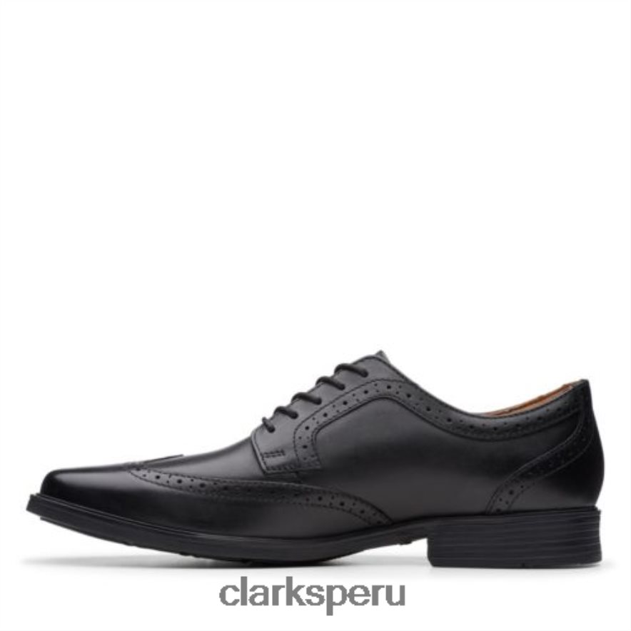 tilden ala clarks cuero negro hombres Clarks 40N4LX4455 cuero negro