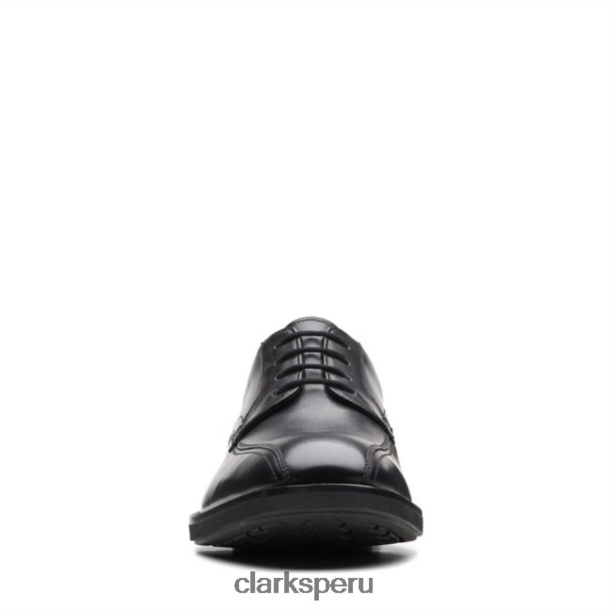 un hugh way cuero negro clarks cuero negro hombres Clarks 40N4LX5453 cuero negro