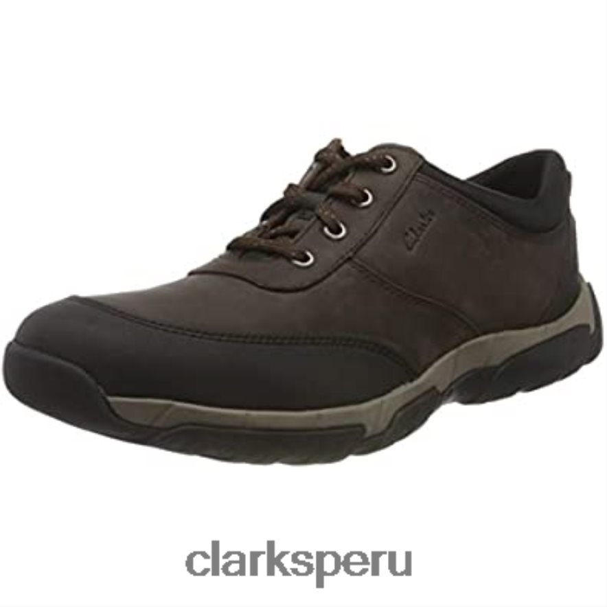 zapato de senderismo clarks grove edge ii para hombre cuero marrón hombres Clarks 40N4LX439 cuero marrón