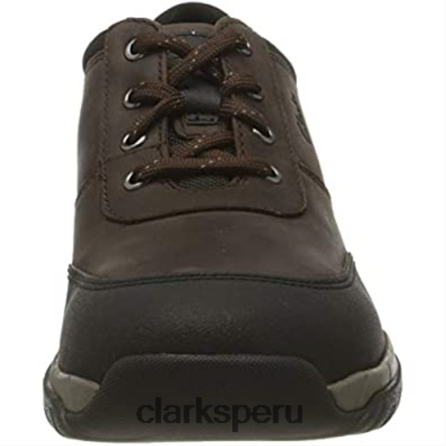 zapato de senderismo clarks grove edge ii para hombre cuero marrón hombres Clarks 40N4LX439 cuero marrón