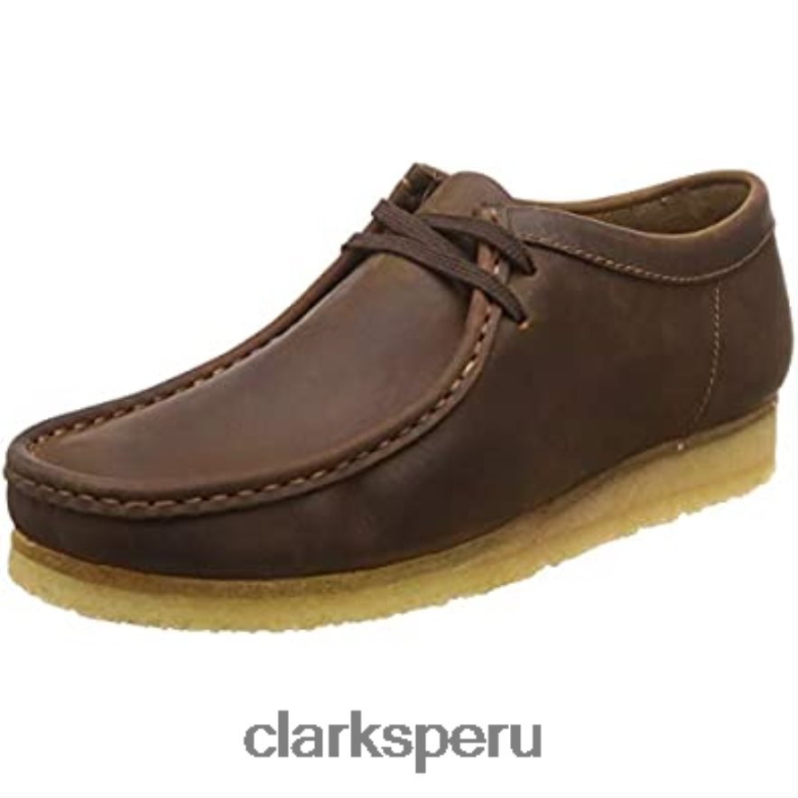 zapatos casuales de gamuza originals wallabee para hombre clarks marrón oscuro hombres Clarks 40N4LX2181