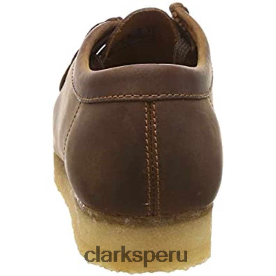zapatos casuales de gamuza originals wallabee para hombre clarks marrón oscuro hombres Clarks 40N4LX2181