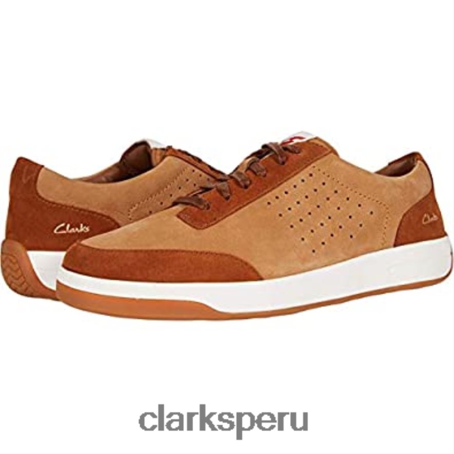 zapatos clarks hero air lace color tostado para hombre hombres Clarks 40N4LX1374 combinación bronceado