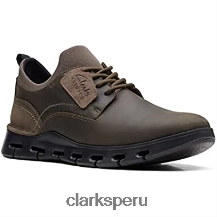 zapatos clarks naturaleza x dos nobuk verde oliva para hombre hombres Clarks 40N4LX2639