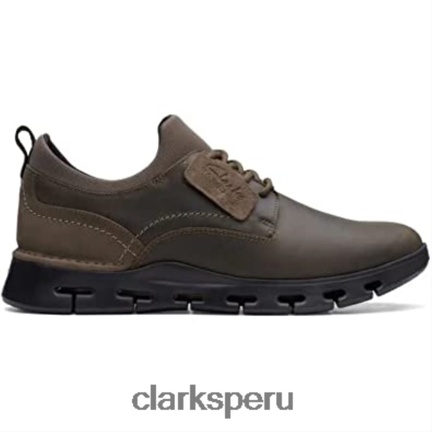 zapatos clarks naturaleza x dos nobuk verde oliva para hombre hombres Clarks 40N4LX2639