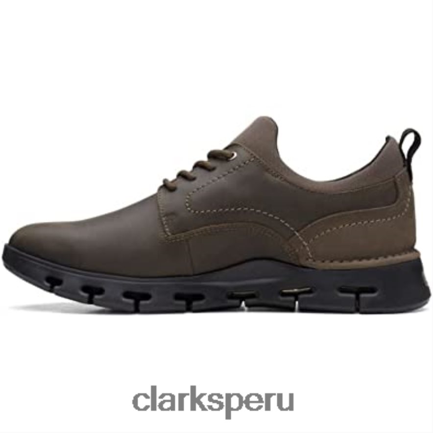 zapatos clarks naturaleza x dos nobuk verde oliva para hombre hombres Clarks 40N4LX2639
