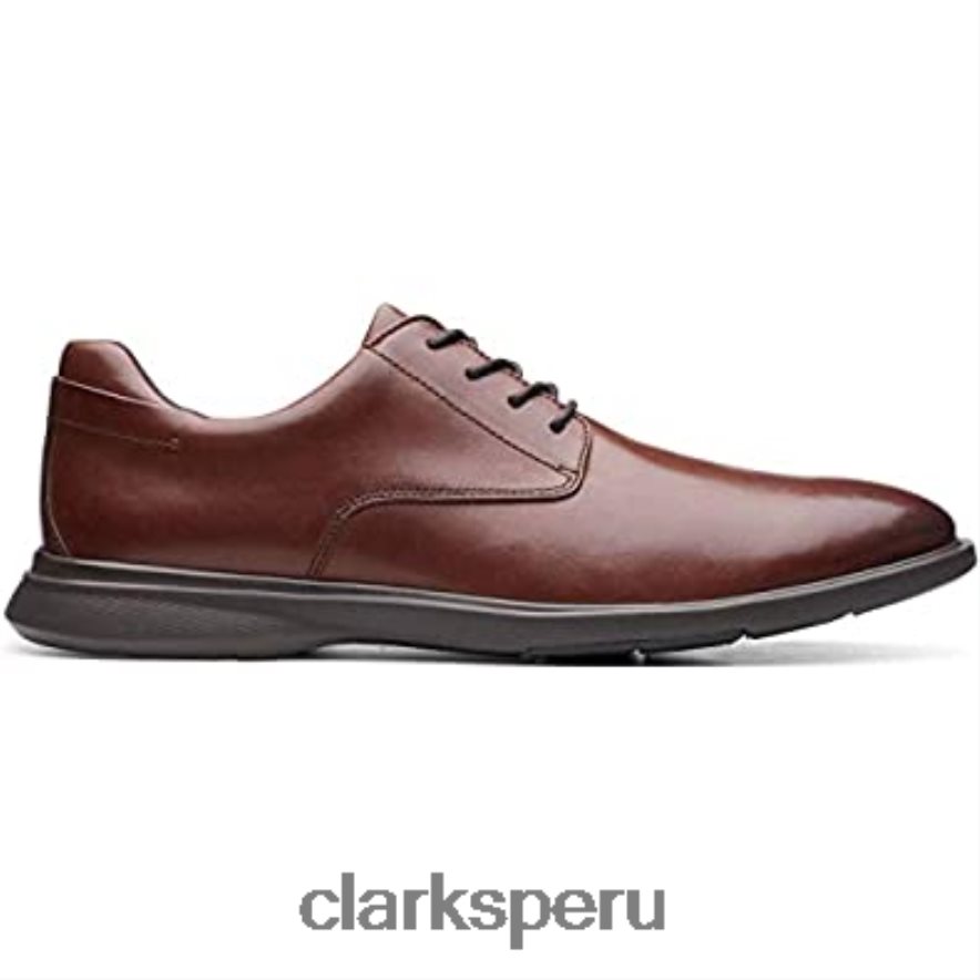 zapatos clarks un lipari park para hombre de cuero mahoga ny hombres Clarks 40N4LX403 cuero caoba