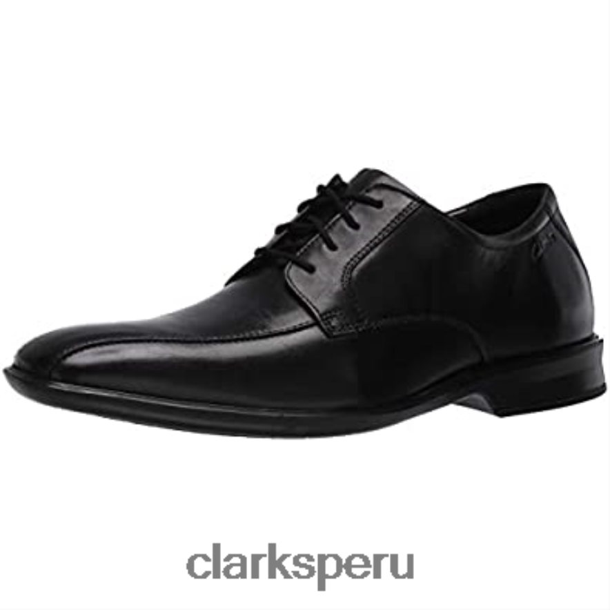 Clarks Bensley Run Oxford de cuero negro para hombre hombres Clarks 40N4LX1296 cuero negro