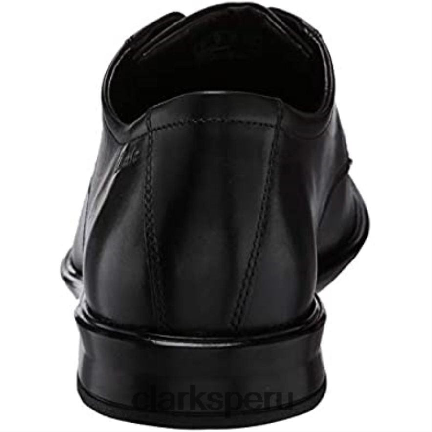 Clarks Bensley Run Oxford de cuero negro para hombre hombres Clarks 40N4LX1296 cuero negro
