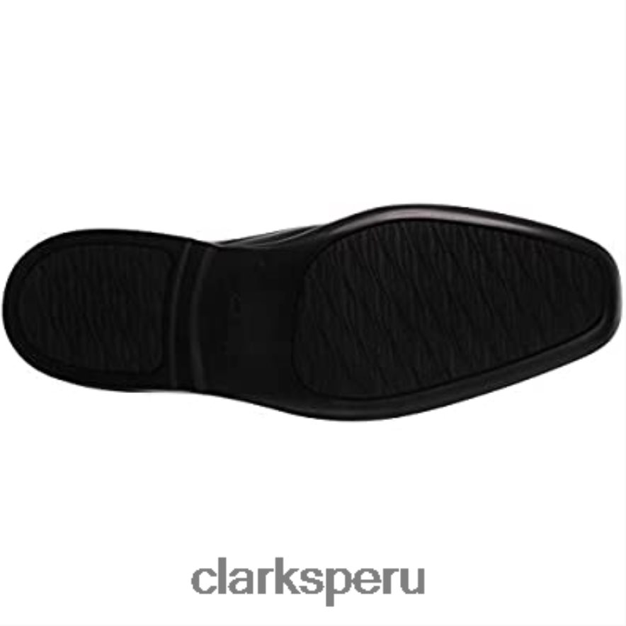 Clarks Bensley Run Oxford de cuero negro para hombre hombres Clarks 40N4LX1296 cuero negro