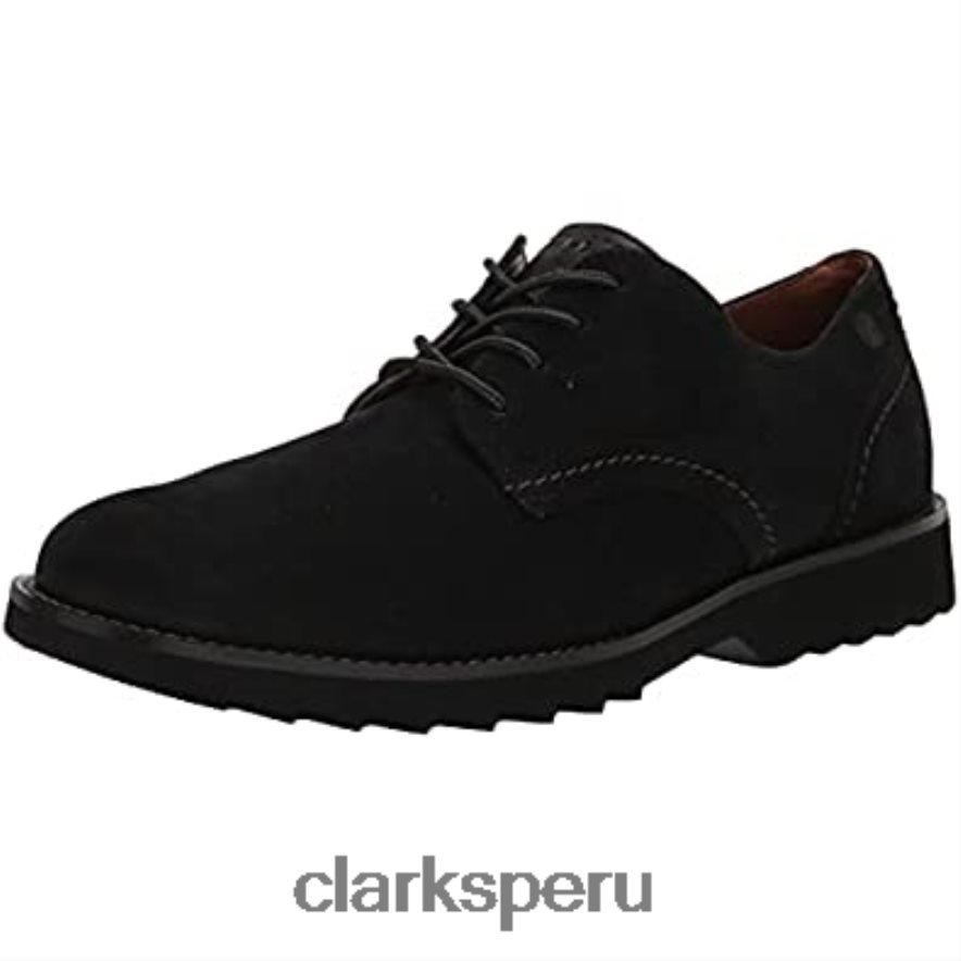 Clarks Fallhill Plaoxford Nubuck negro para hombre hombres Clarks 40N4LX1026 nubuck negro