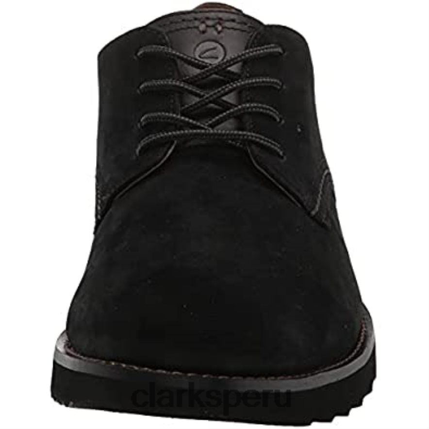 Clarks Fallhill Plaoxford Nubuck negro para hombre hombres Clarks 40N4LX1026 nubuck negro