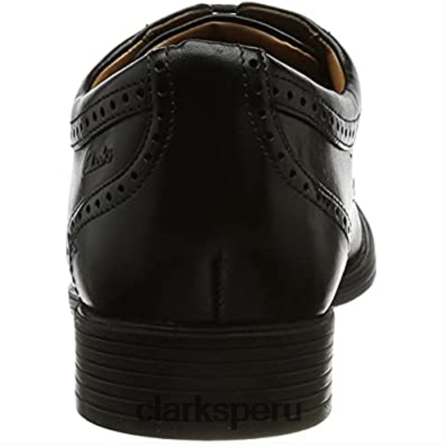 Clarks Oxford Whiddon Wing para hombre negros hombres Clarks 40N4LX336 cuero negro