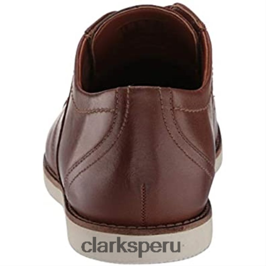 Clarks Raharto Vibe Oxford de cuero tostado para hombre hombres Clarks 40N4LX2177 cuero marrón