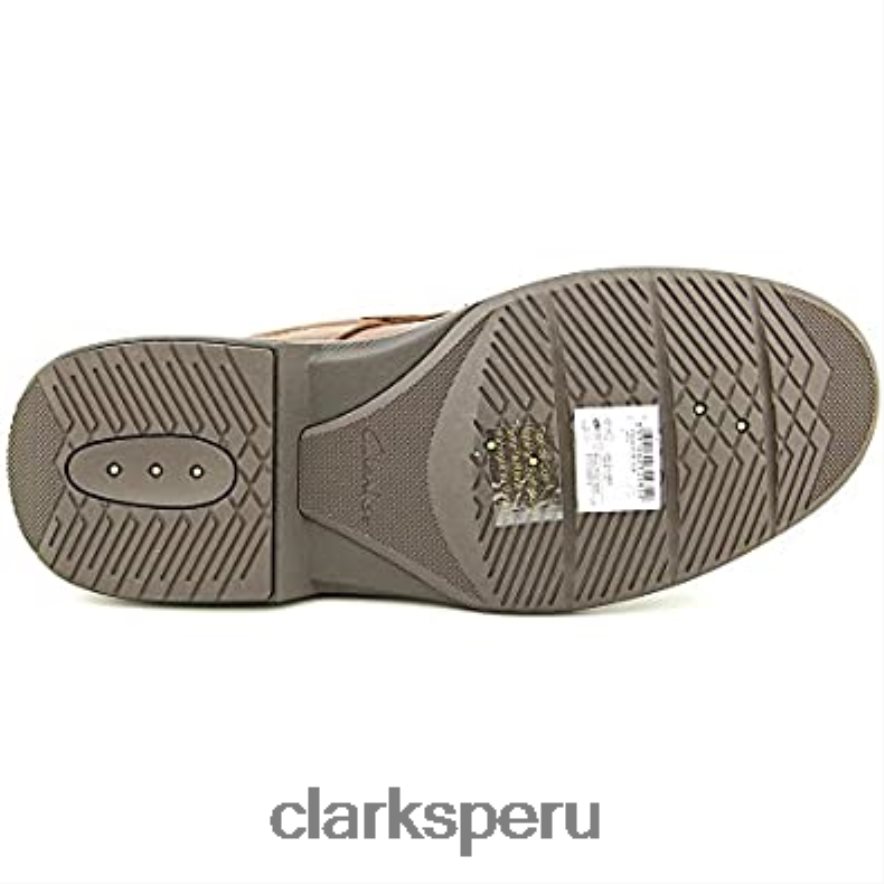 Clarks Wavecenter Ave zapatos Oxford de cuero tipo mocasín marrón para hombre hombres Clarks 40N4LX737
