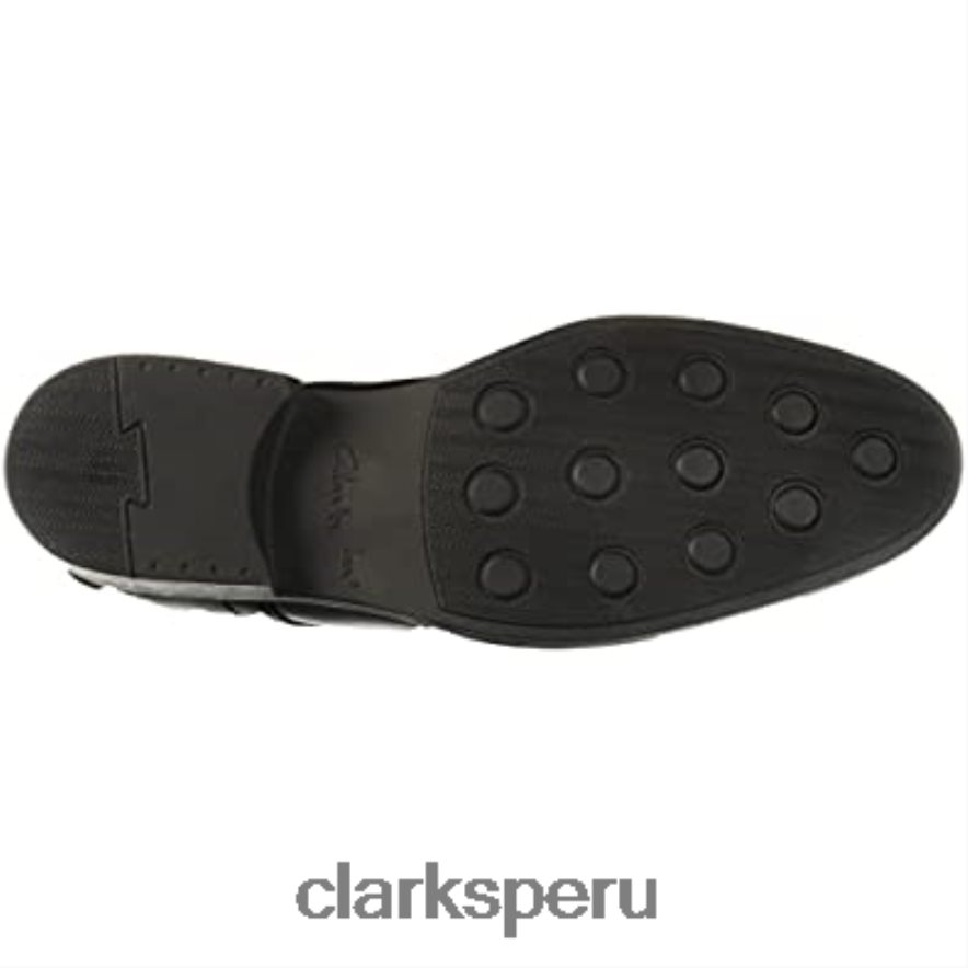 Clarks Whiddon Cap Oxford de cuero negro para hombre hombres Clarks 40N4LX2273 cuero negro