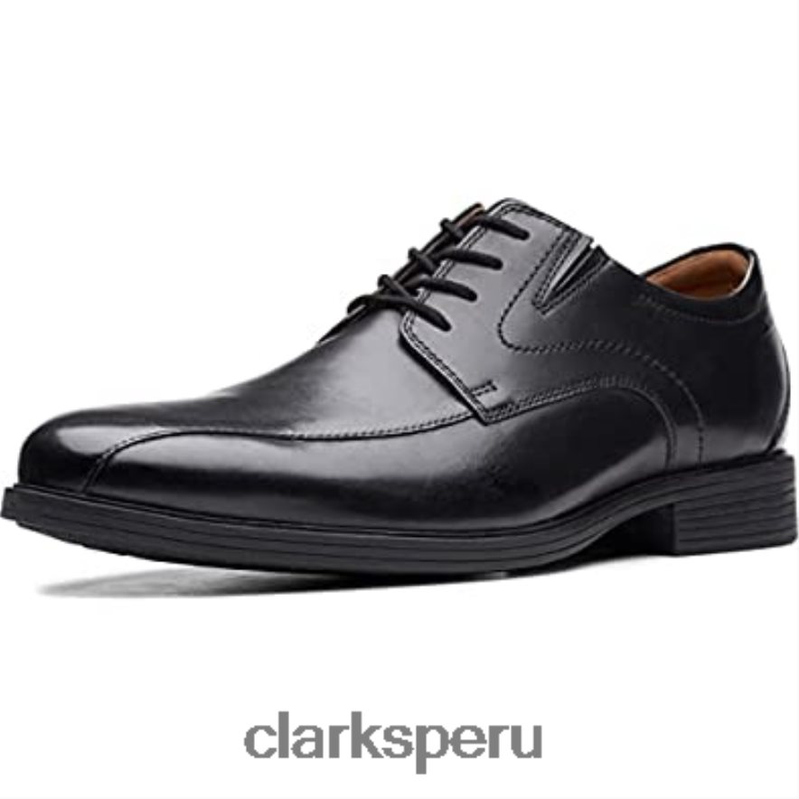 Clarks Whiddon Pace Oxford de cuero negro para hombre. hombres Clarks 40N4LX761 cuero negro