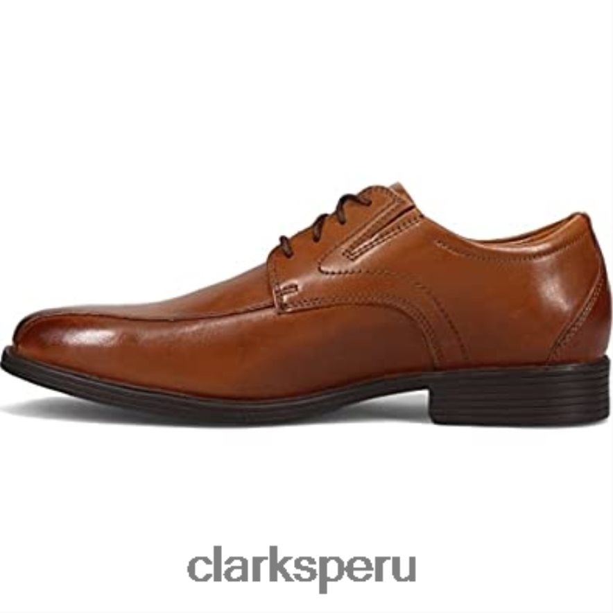 Clarks Whiddon Pace Oxford de cuero tostado oscuro para hombre hombres Clarks 40N4LX323