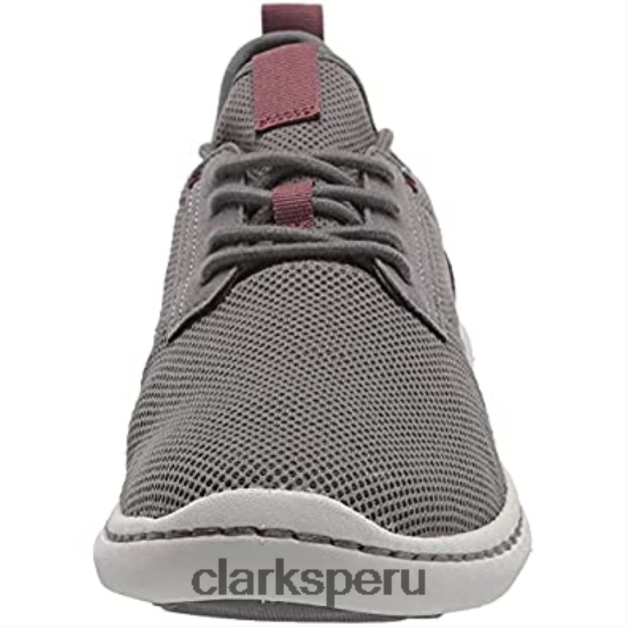 Clarks textil gris para hombre Step Urban Low Oxford hombres Clarks 40N4LX2384 textil gris