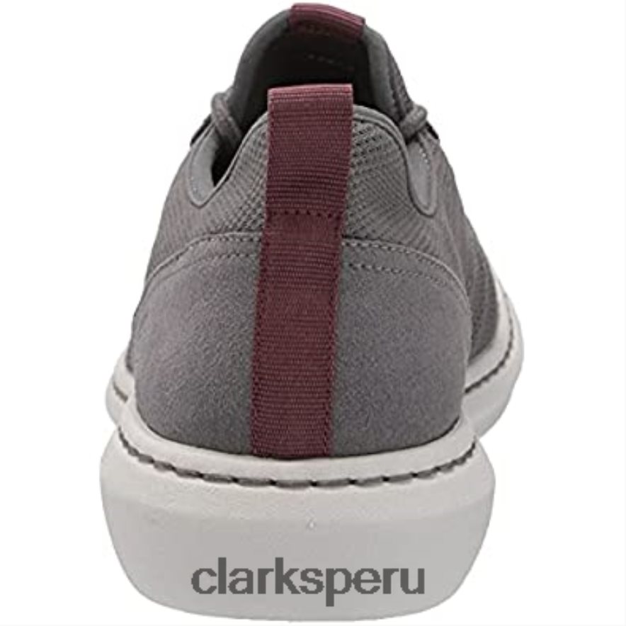 Clarks textil gris para hombre Step Urban Low Oxford hombres Clarks 40N4LX2384 textil gris