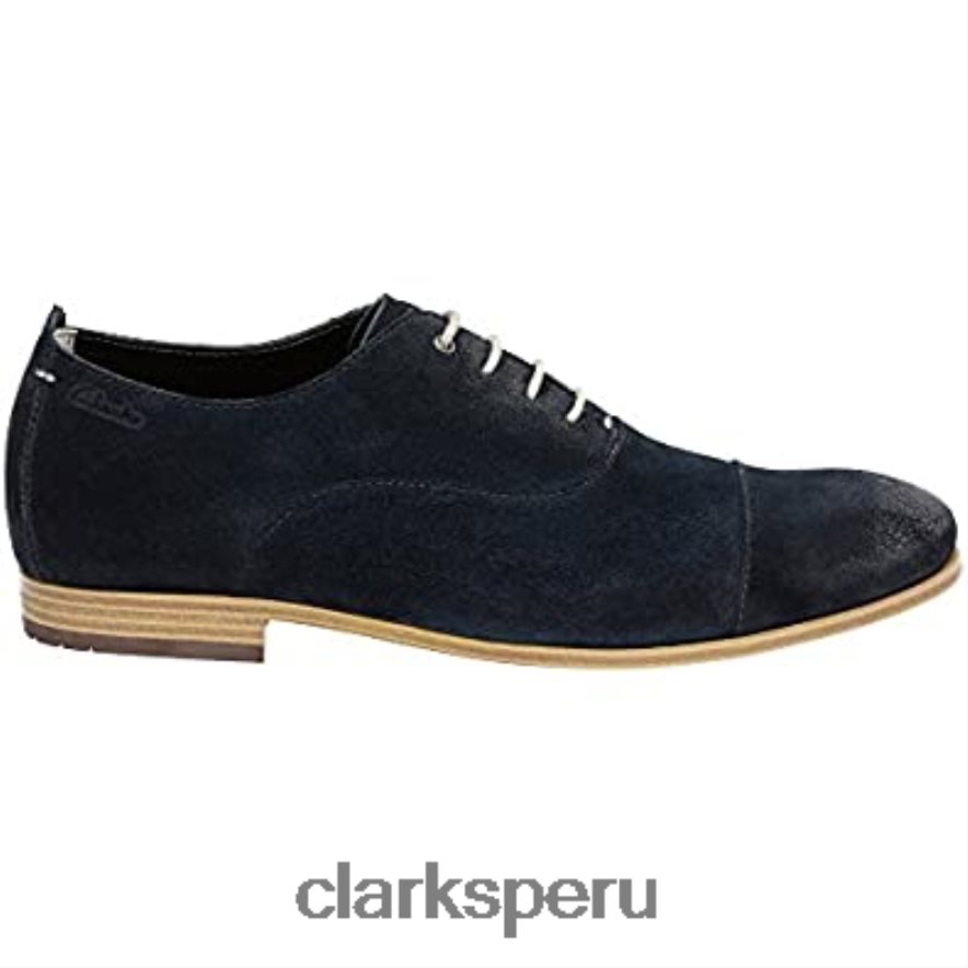Gorra Clarks Chinley Oxford azul oscuro para hombre hombres Clarks 40N4LX929 azul oscuro