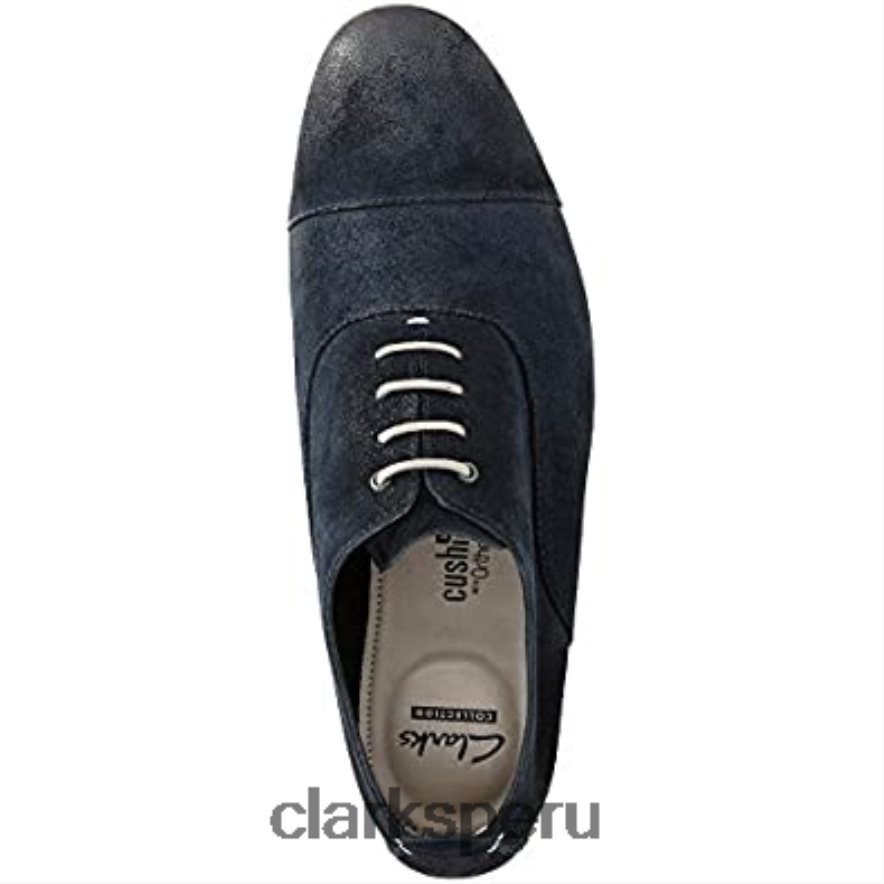 Gorra Clarks Chinley Oxford azul oscuro para hombre hombres Clarks 40N4LX929 azul oscuro