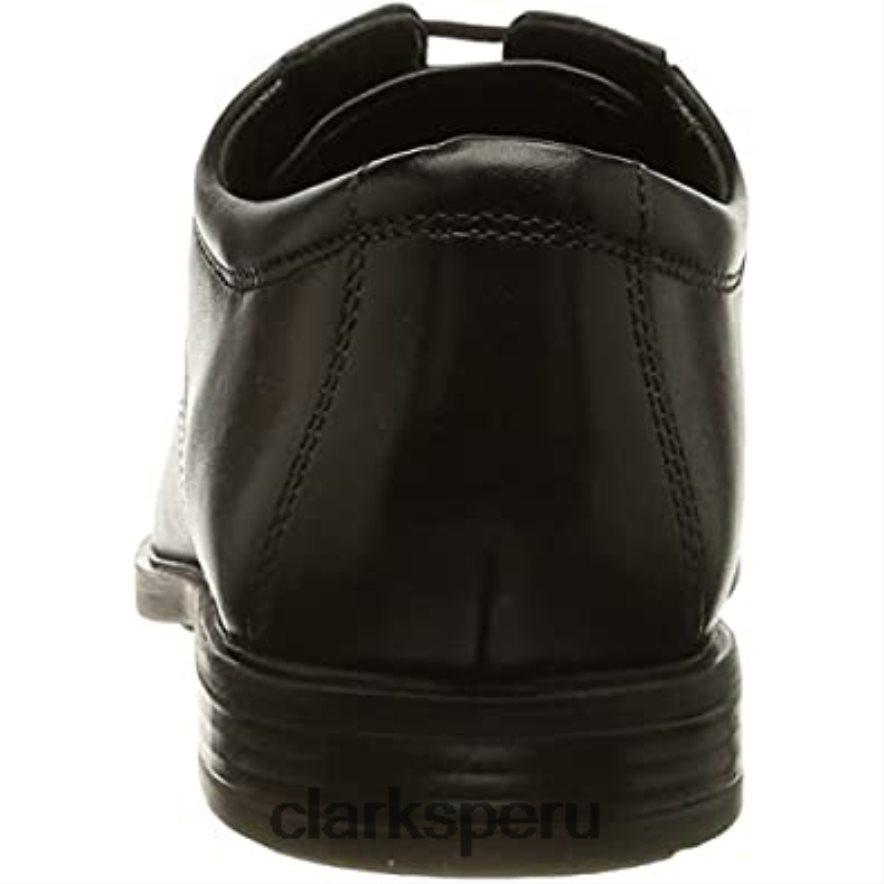 Gorra clarks howard negra para hombre oxford hombres Clarks 40N4LX809 cuero negro