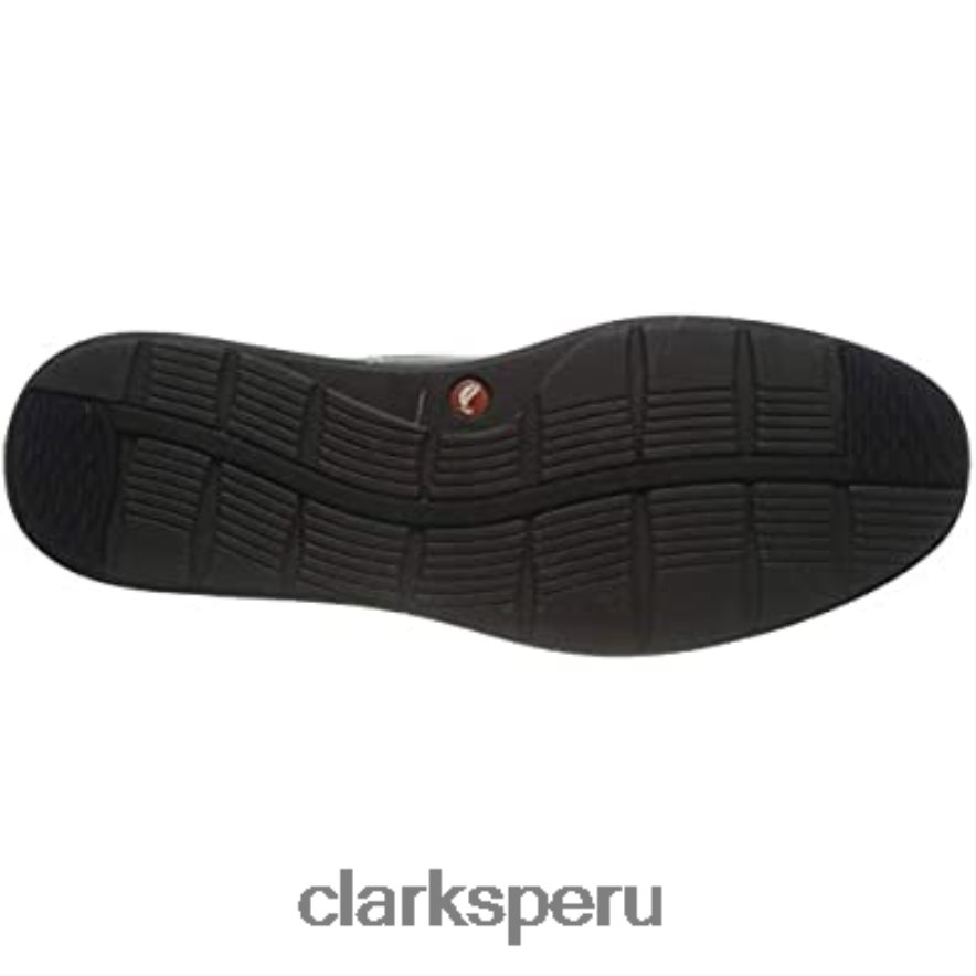 Zapatos Oxford planos Clarks Un Abode Facility de cuero color canela oscuro para hombre hombres Clarks 40N4LX1475 cuero bronceado oscuro