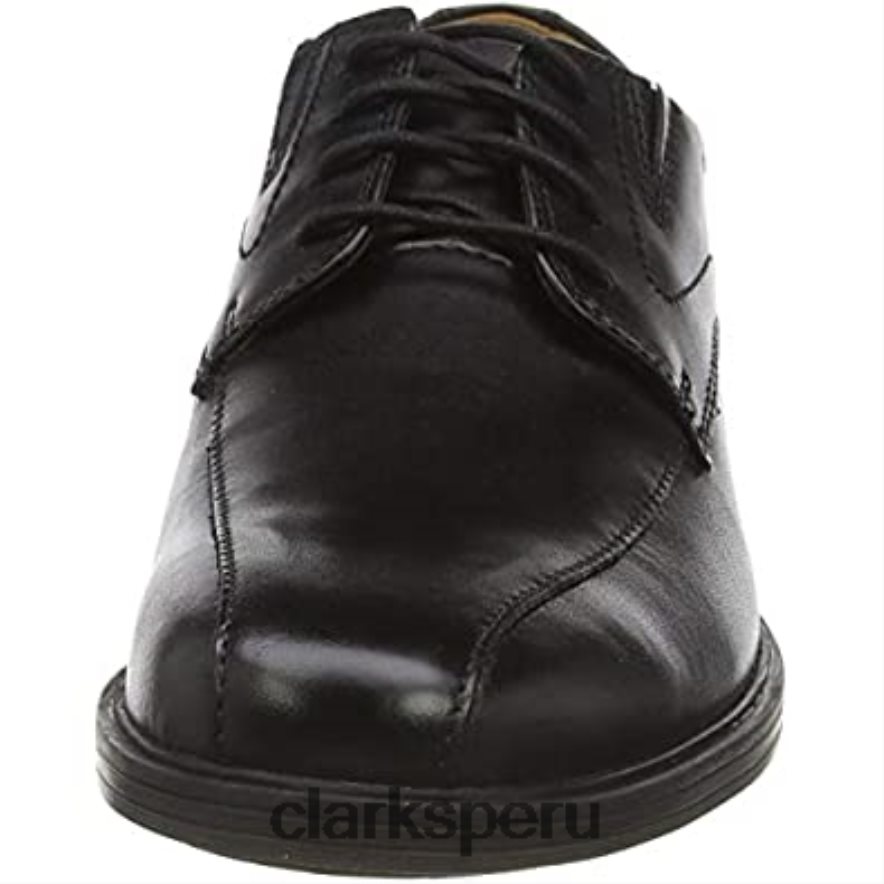 Zapatos planos Oxford Clarks Whiddon Pace para hombre negros hombres Clarks 40N4LX1936