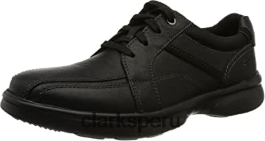 bradley walk oxford clarks negro de cuero caído para hombre hombres Clarks 40N4LX567 cuero negro caído