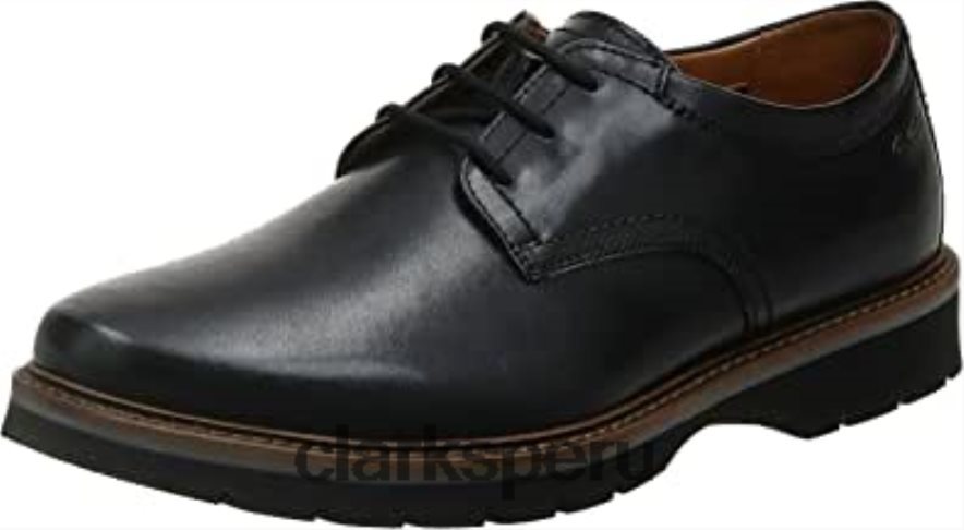 clarks bayhill plaoxford hombre cuero negro hombres Clarks 40N4LX2351 cuero negro