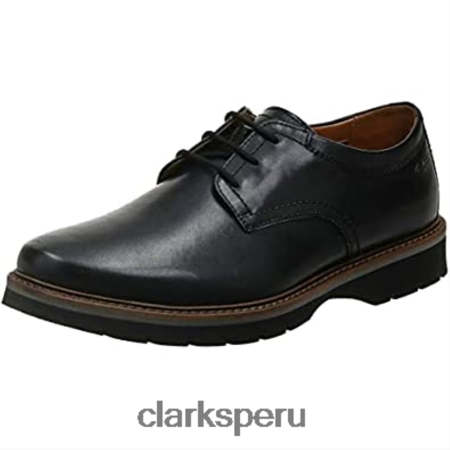 clarks bayhill plaoxford hombre cuero negro hombres Clarks 40N4LX2351 cuero negro