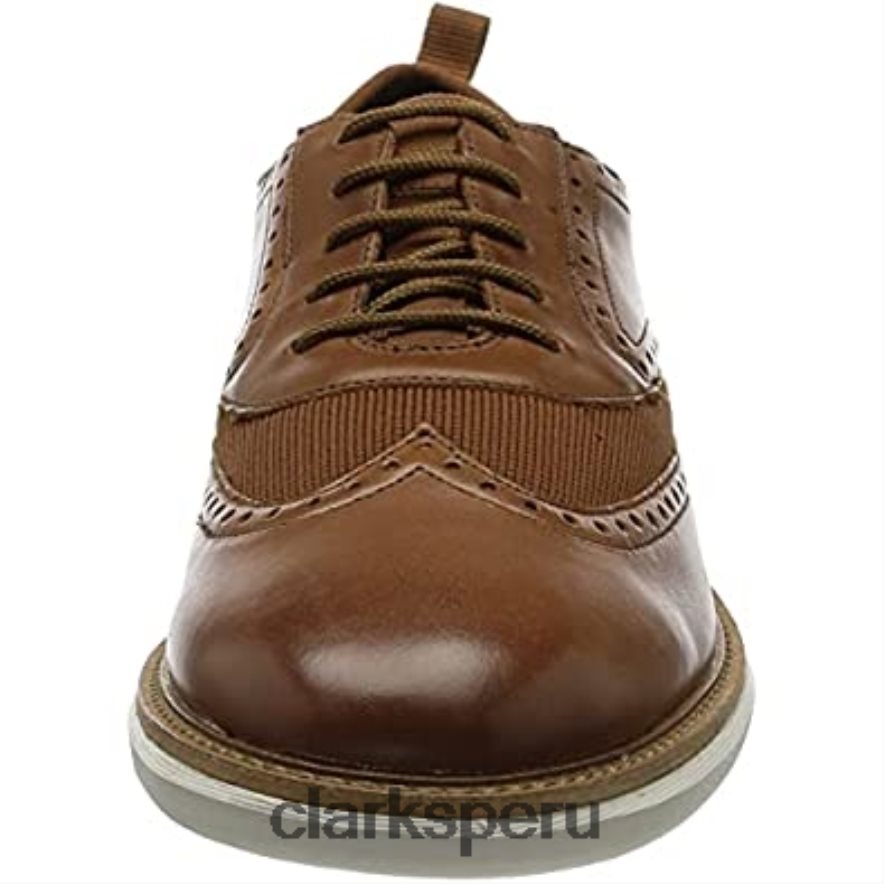 clarks brantwing oxford para hombre lea bronceado oscuro hombres Clarks 40N4LX2111 lea bronceado oscuro