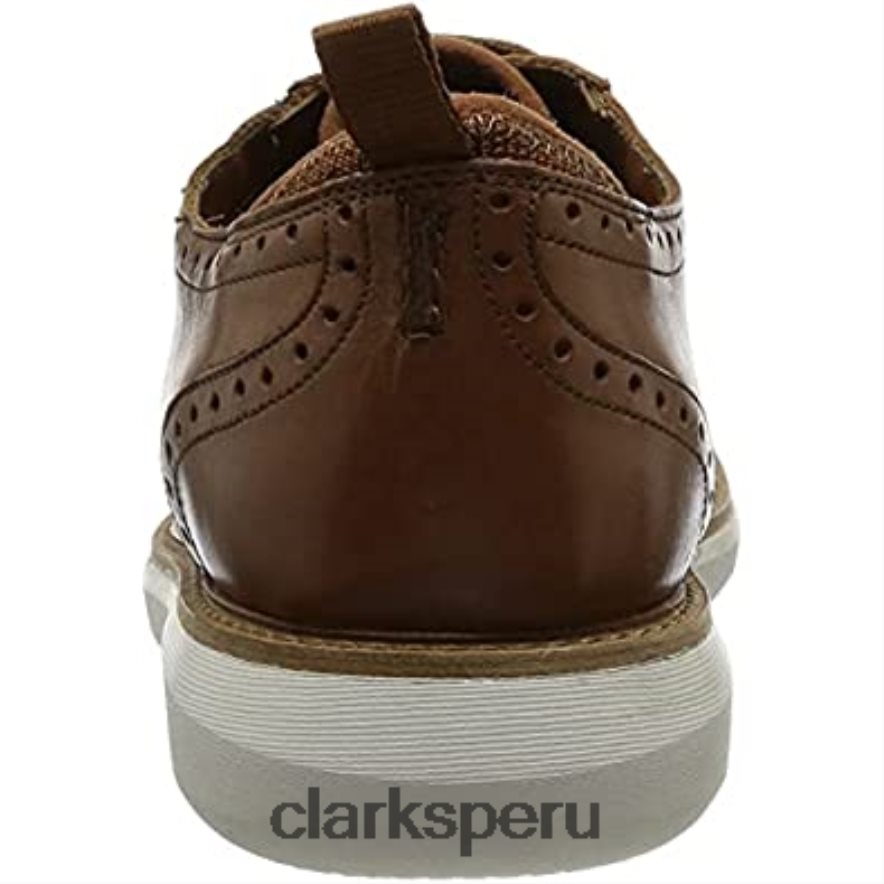 clarks brantwing oxford para hombre lea bronceado oscuro hombres Clarks 40N4LX2111 lea bronceado oscuro