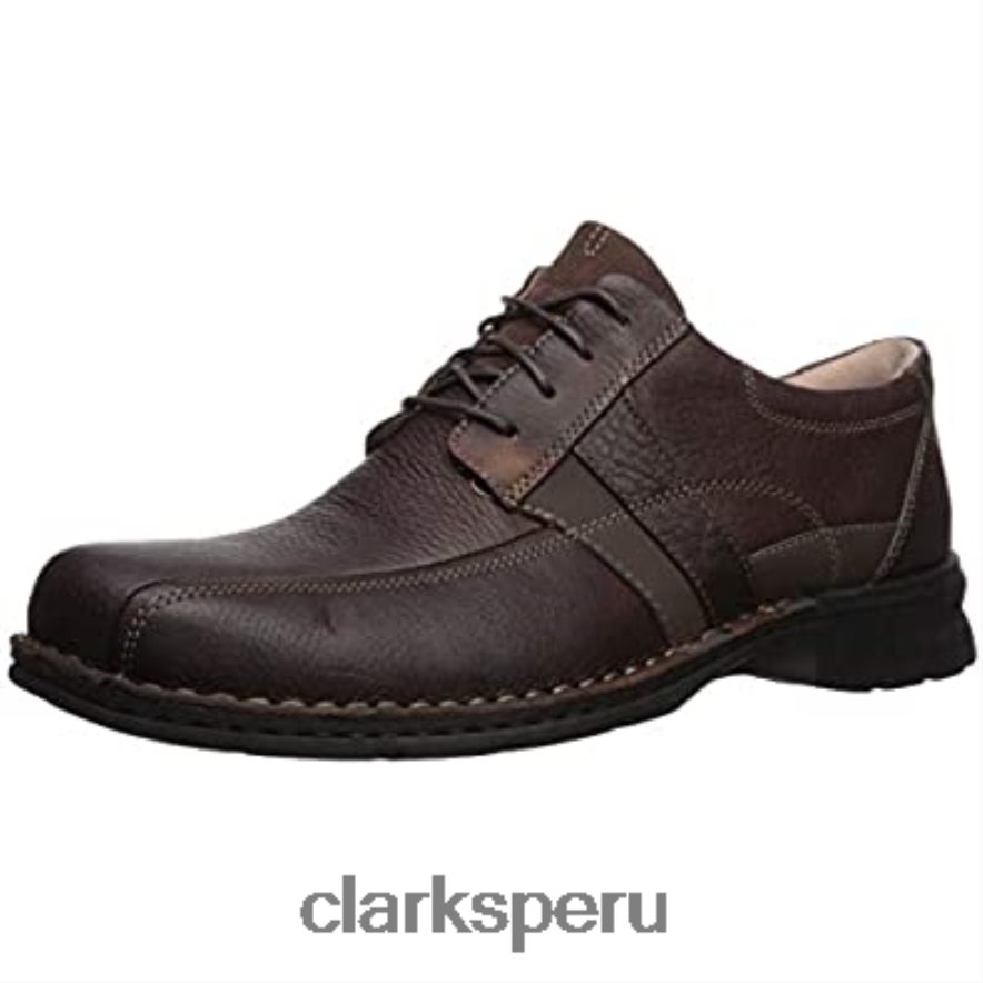 clarks de cuero aceitoso marrón espace oxford para hombre hombres Clarks 40N4LX574 cuero aceitoso marrón
