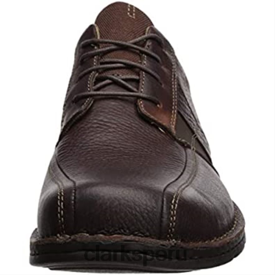 clarks de cuero aceitoso marrón espace oxford para hombre hombres Clarks 40N4LX574 cuero aceitoso marrón