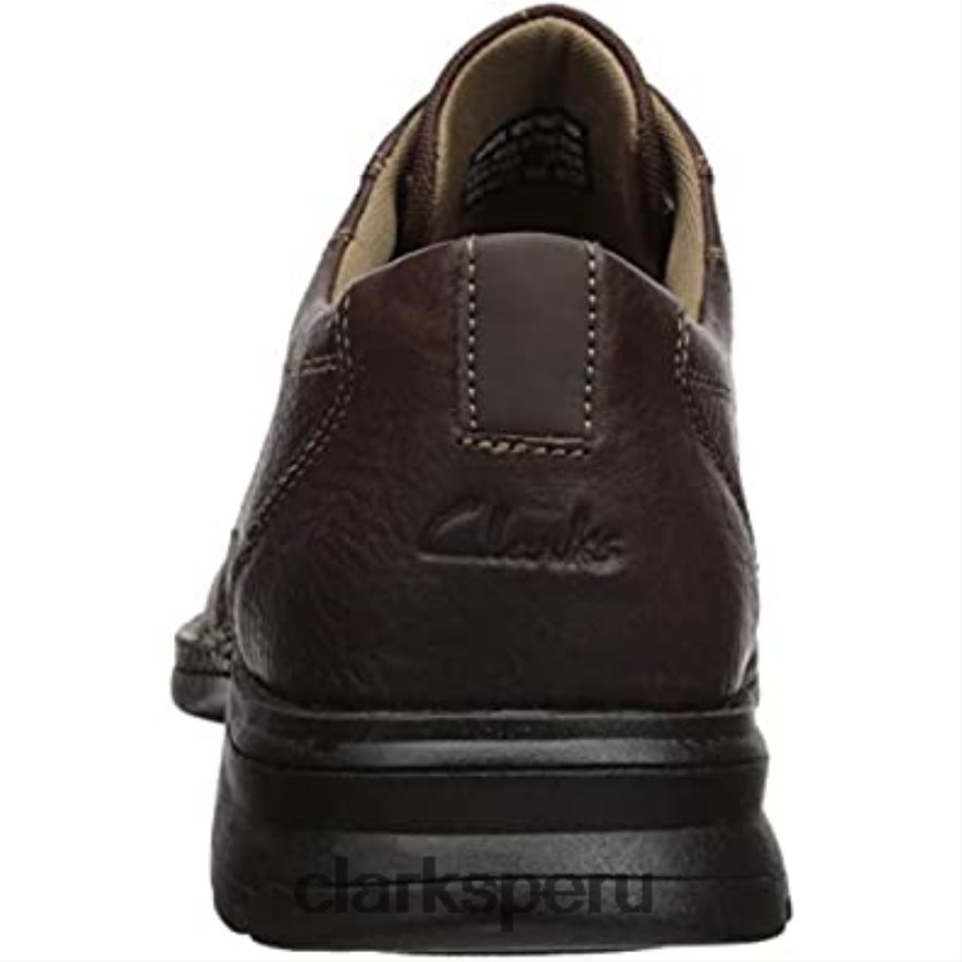 clarks de cuero aceitoso marrón espace oxford para hombre hombres Clarks 40N4LX574 cuero aceitoso marrón